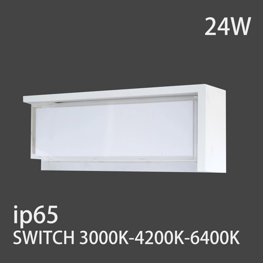 Plafoniera Applique da Parete LED 24W Esterna  IP65 220V 3000K-4200K-6500K