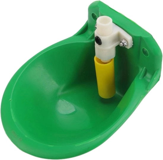 Waterbassa con Fuga e Connettore - Galleggiamento Automatico - Rondelle per Asini, Capre, Cavalli - In Acciaio Inossidabile