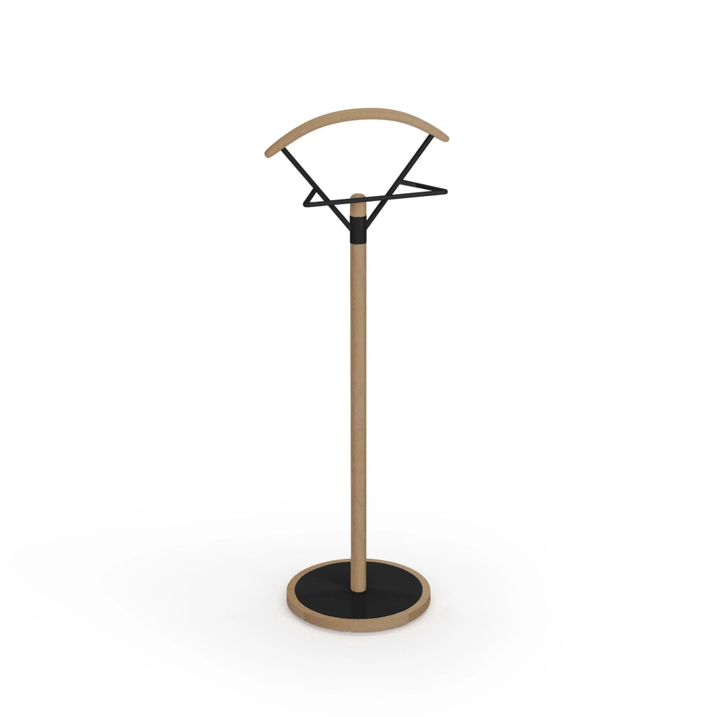 Servomuto Herdasa legno di faggio e metallo frassino-nero 117x42x34cm
