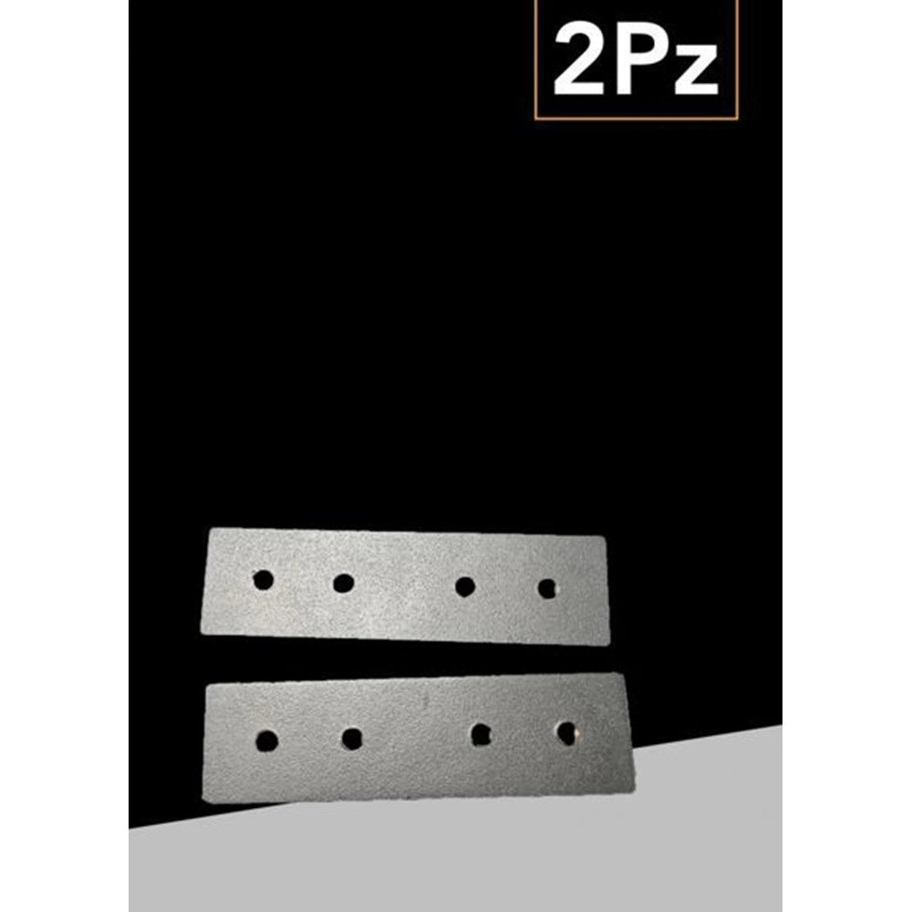 Trade Shop - 2pz Staffa Lineare Connettore Giunzione Fissaggio Per Binario Magnetico Da Esterno Gs-co -