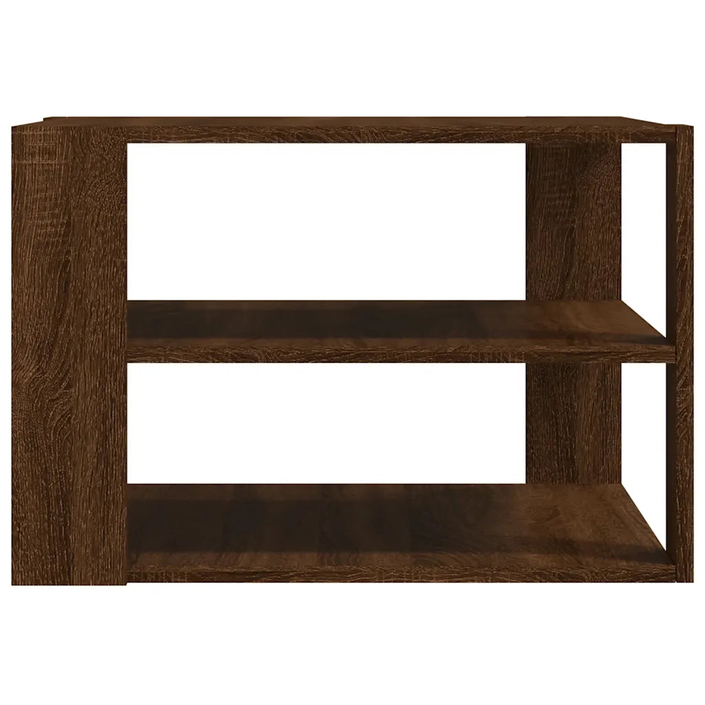 Tavolino Salotto Rovere Marrone 58x58x40 Legno Multistrato 834256