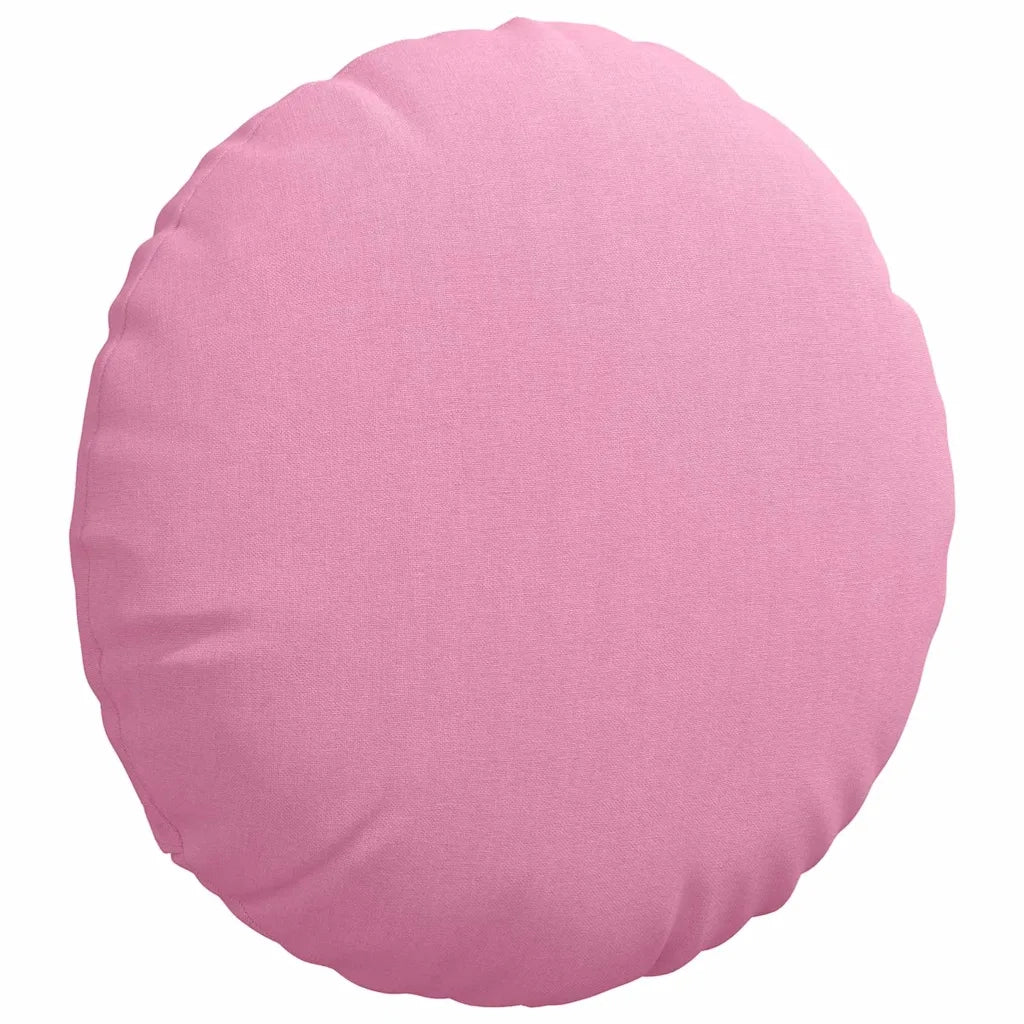 Cuscini per Seduta 2 pcs Rosa Ø40 x 13 cm Tessuto