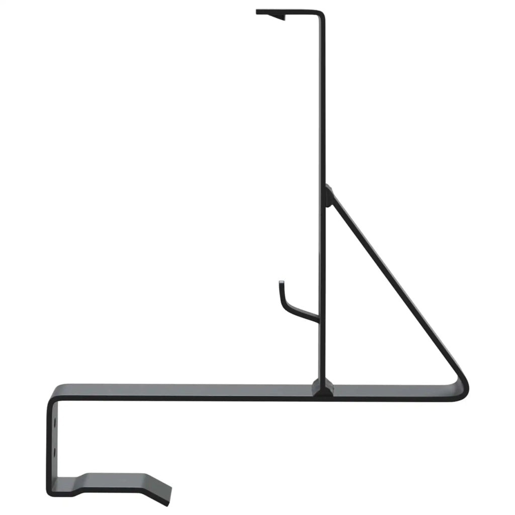Supporto per guardia della neve 2 pz Nero 29,5 x 3 x 34,5 cm CFW2329728