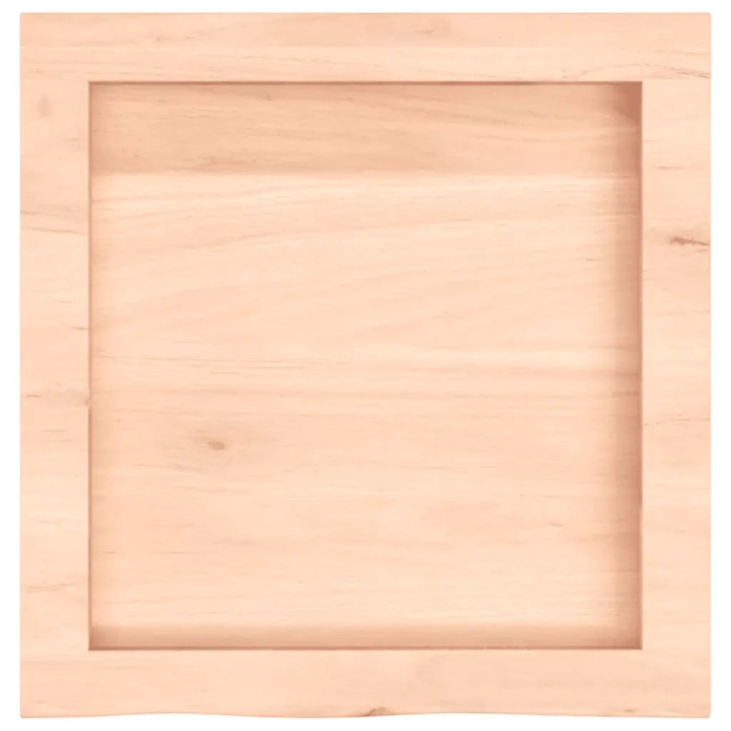 Piano Bagno 40x40x(2-6) cm in Legno Massello Non Trattato