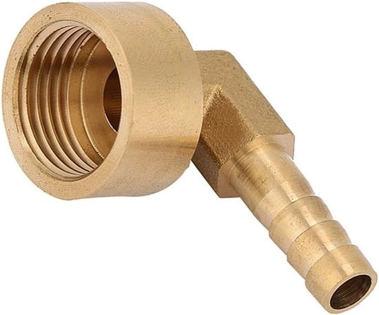 Messing Elleboogslang Barb Koppeling Connector 8mm - Adattatore di connessione G1/2 per cavo interno.