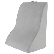 Cuscino a cuneo per dormire con design curvo unico e fodera lavabile in lavatrice, Cuscino triangolare Grigio-Cuscini