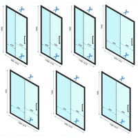 Cabina Doccia Rapid Slide Gold Brush 100x80