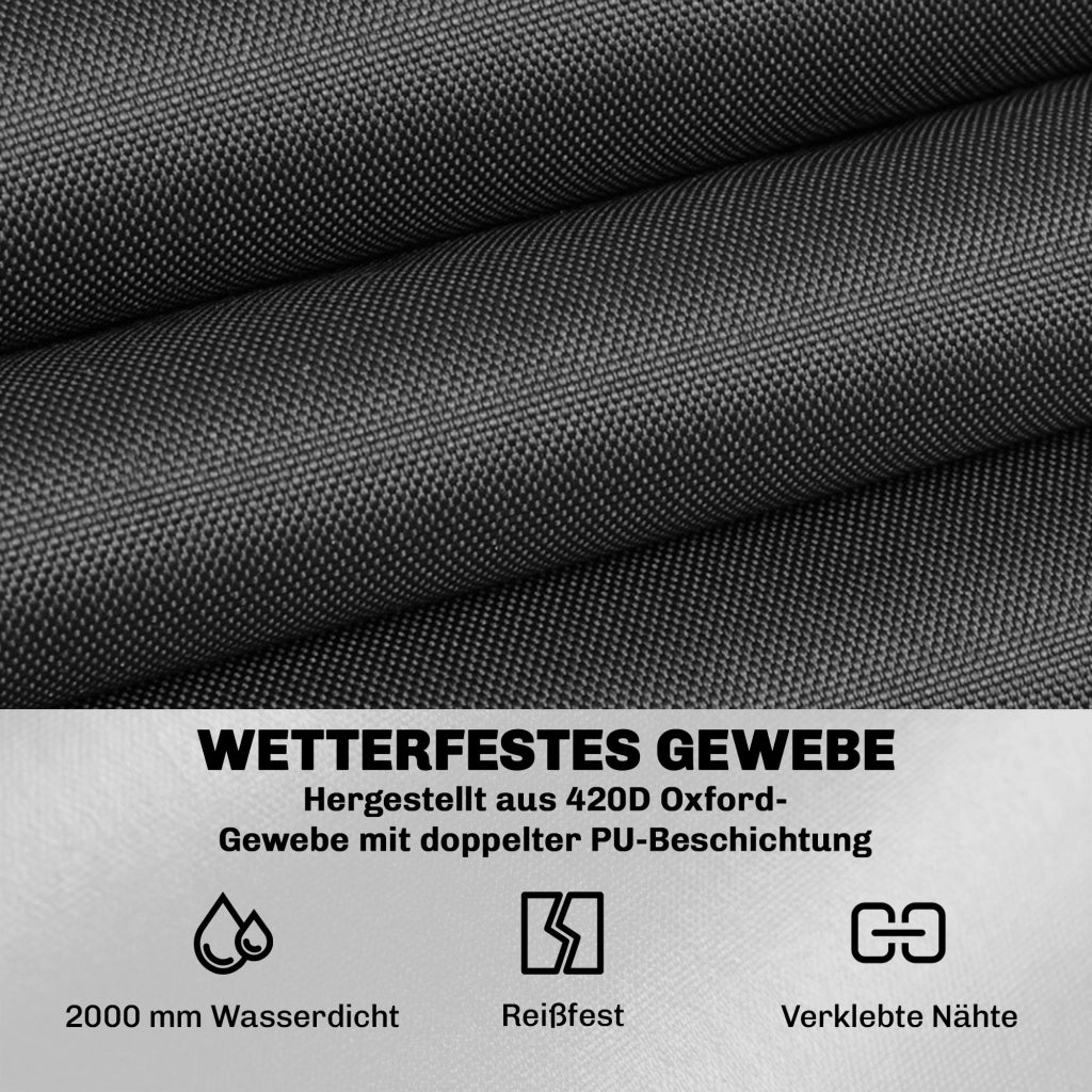 Copertura per Mobili da Giardino Invernale Impermeabile Anti-UV ¨C zephmum ¨C 214x70 cm Nero
