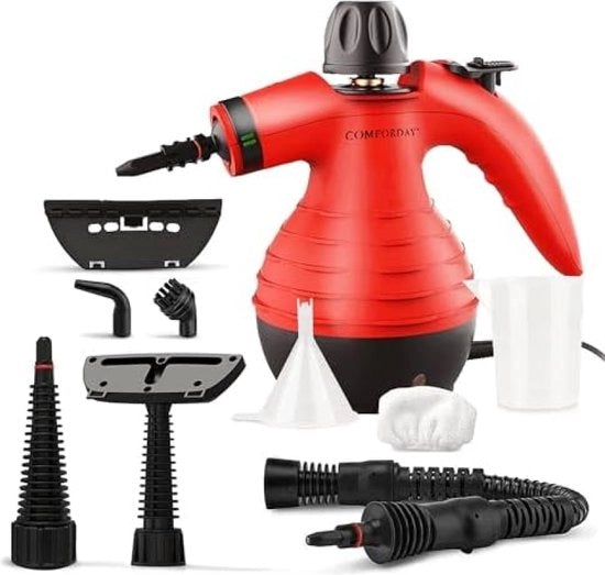 Pulitore di Pavimenti Multifunzionale Portatile con Accessori - Rimozione di Macchie da Tappeti, Sedili di Auto, Cortine da Cucina, Stanze, Pavimenti