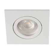 Faretto incasso quadrato bianco orientabile GU10 Kanlux Dalla
