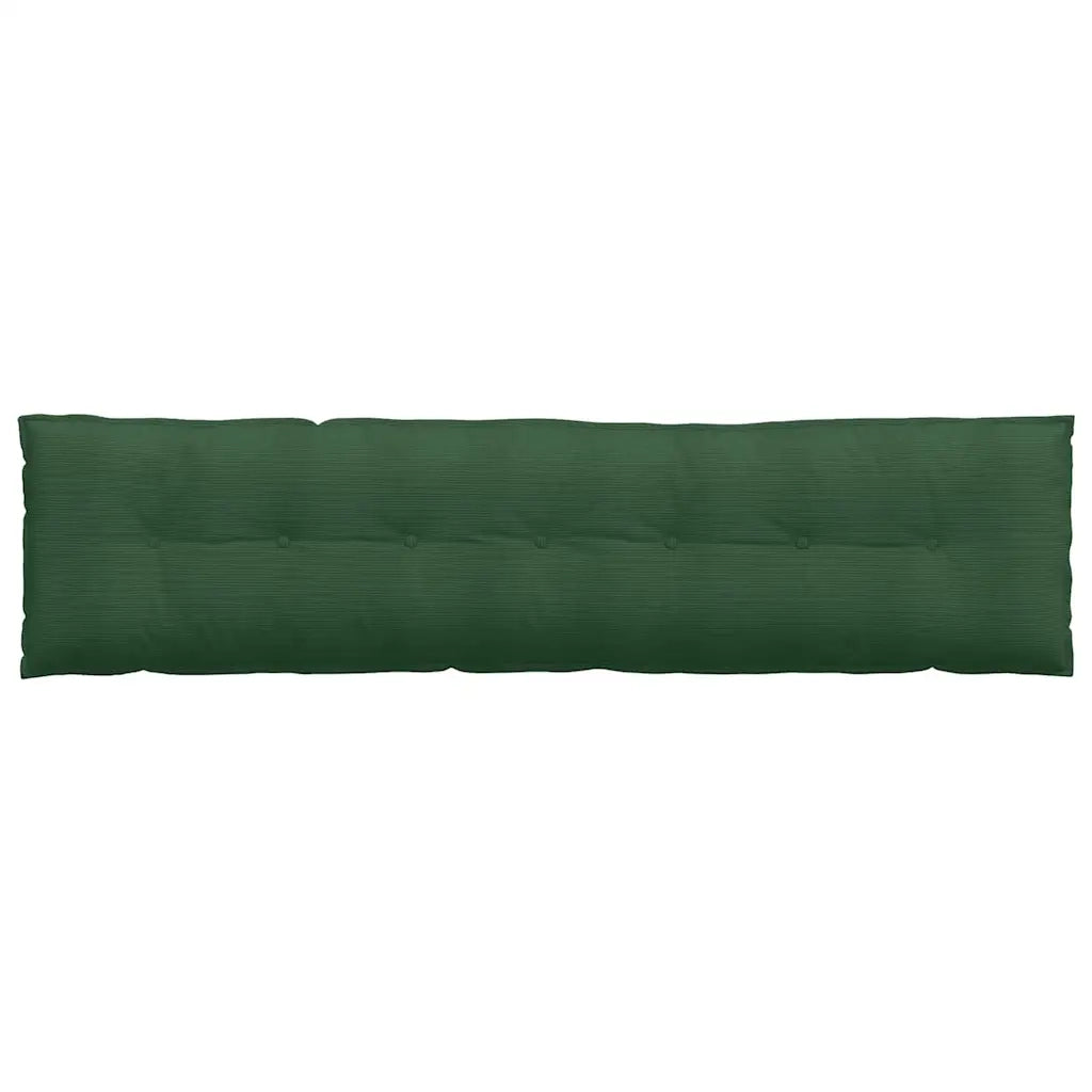 Cuscino per Schiena Verde Giungla 200 x 50 cm Tessuto in Cords