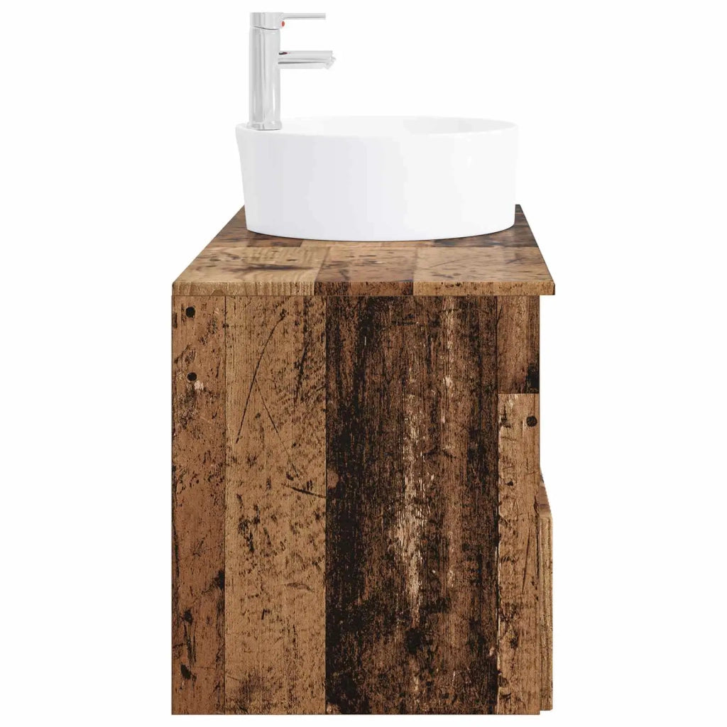 Set di mobili per il bagno 2 pz Legno antico 3404082