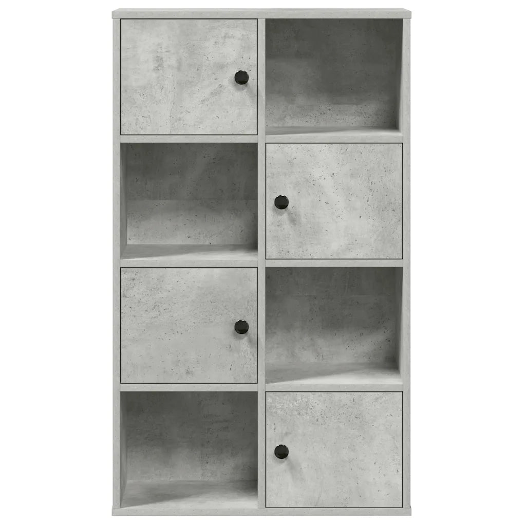 Libreria Grigio Cemento 60x24x101,5 cm in Legno Multistrato 860394