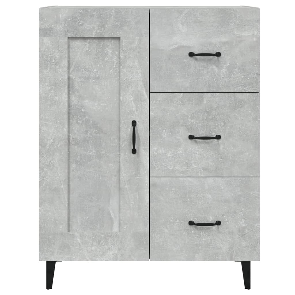 Buffet credenza cassettiera armadio mobile contenitore organizer per cucina soggiorno salotto 69,5 x 34 x 90 cm legno ingegnerizzato grigio 02_0032065