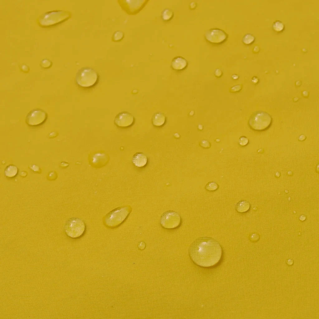 Impermeabile Verde resistente a 2 pezzi con cappuccio Giallo L