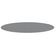 Telo Sotto Piscina Grigio Chiaro ?396 cm Geotessile Poliestere