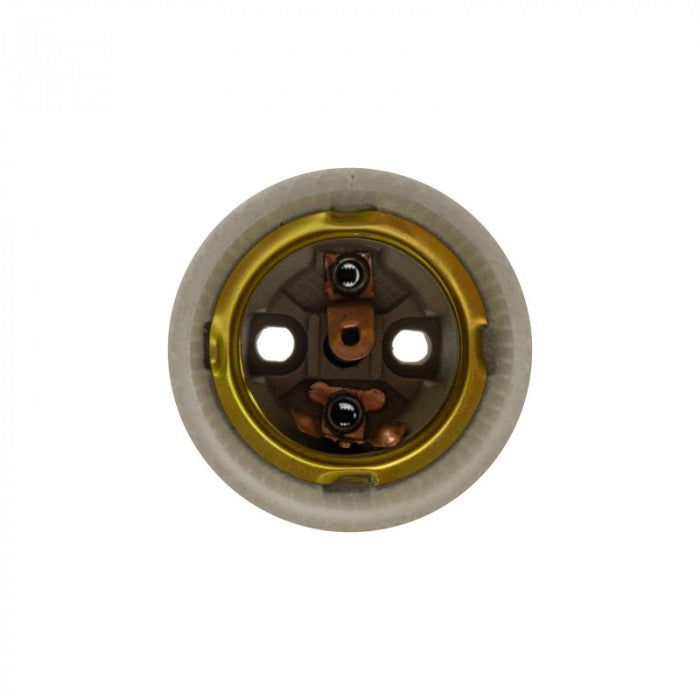 Portalampada ceramica E27 grigio Ecolight