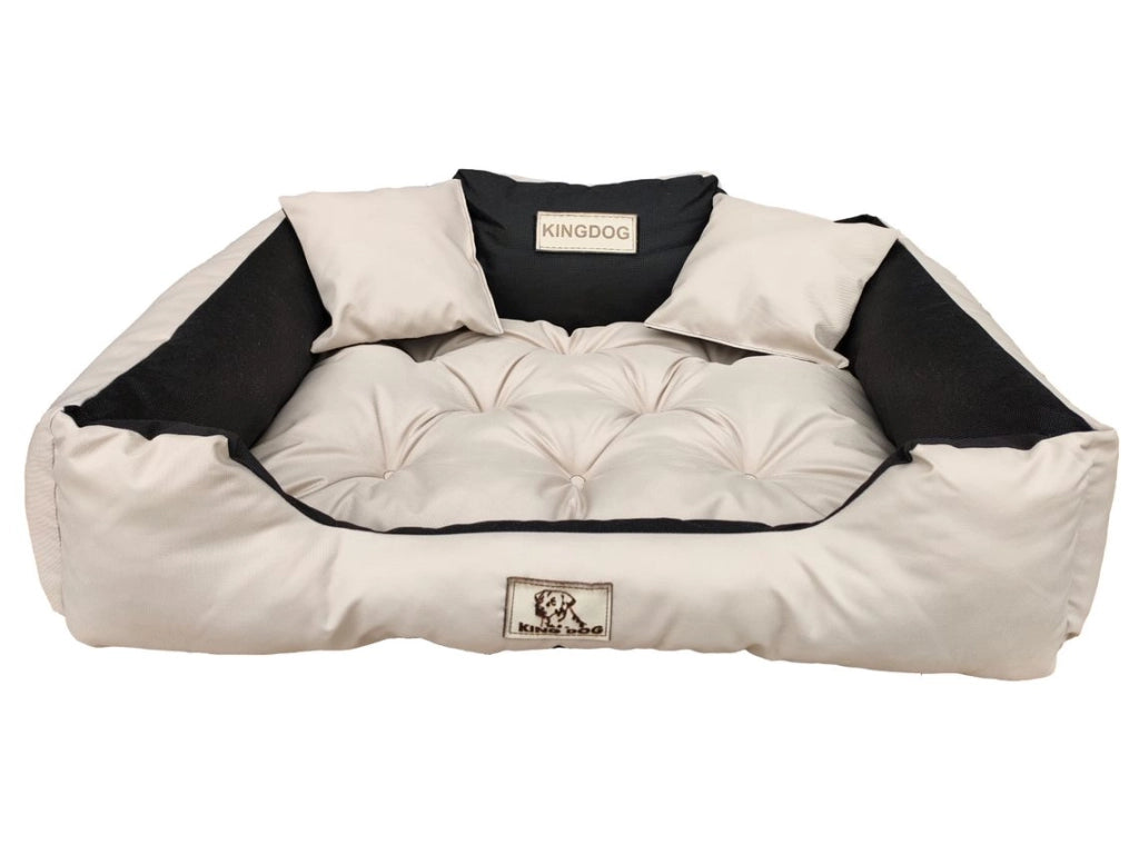 AIO FACTORY 75x65 cm KINGDOG Cuccia per cani impermeabile personalizzabile Beige