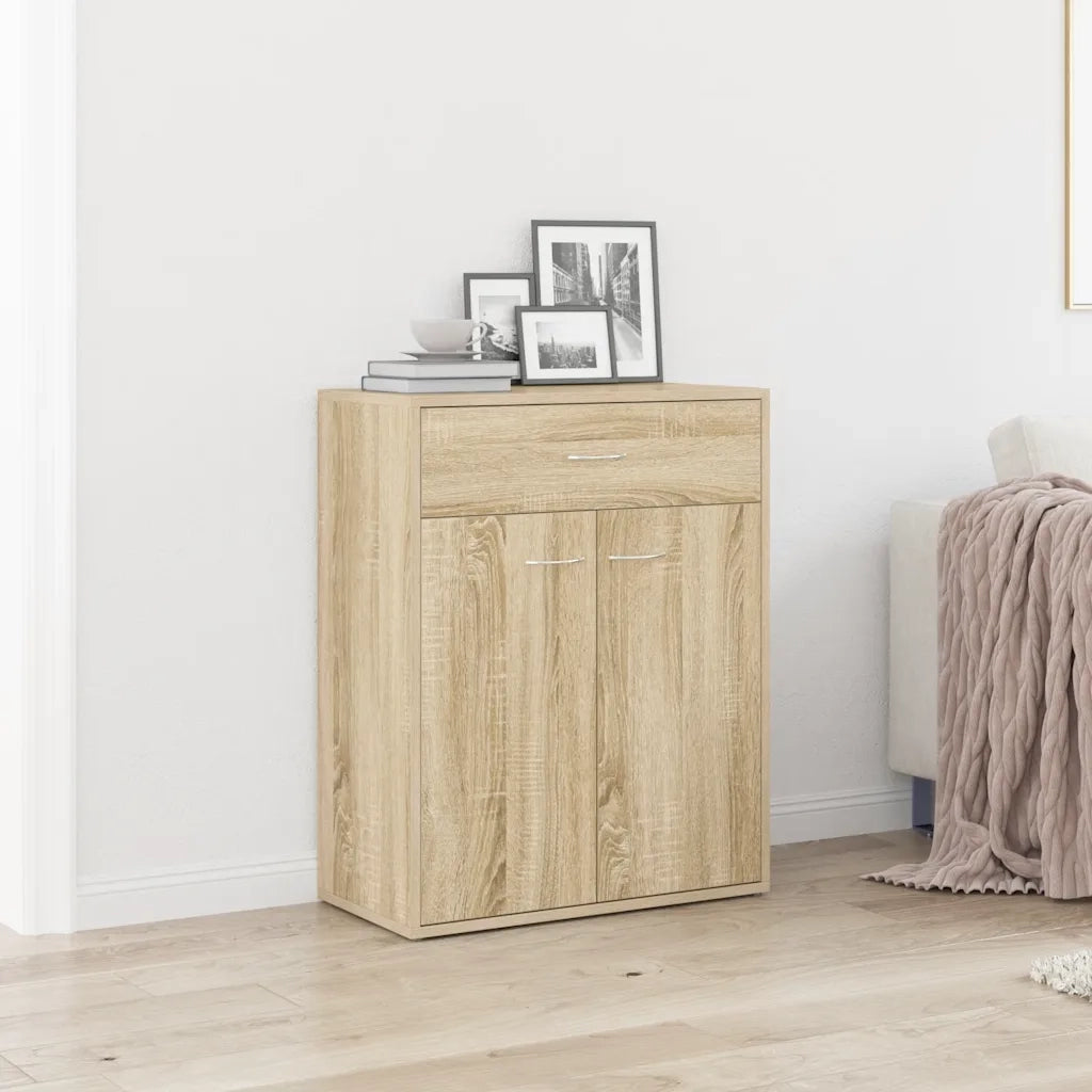 Credenza Rovere Sonoma 60x30x75 cm in Truciolato cod mxl 14795