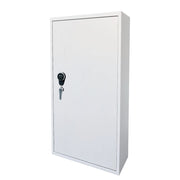 Fuciliera Blindata In Acciaio Con Serratura Digitale E Chiave Armadio Per Armi Cassaforte Sicura Tasca Porta Oggetti 10 Posti 148x53.5x32 Cm Bianco Frassinato