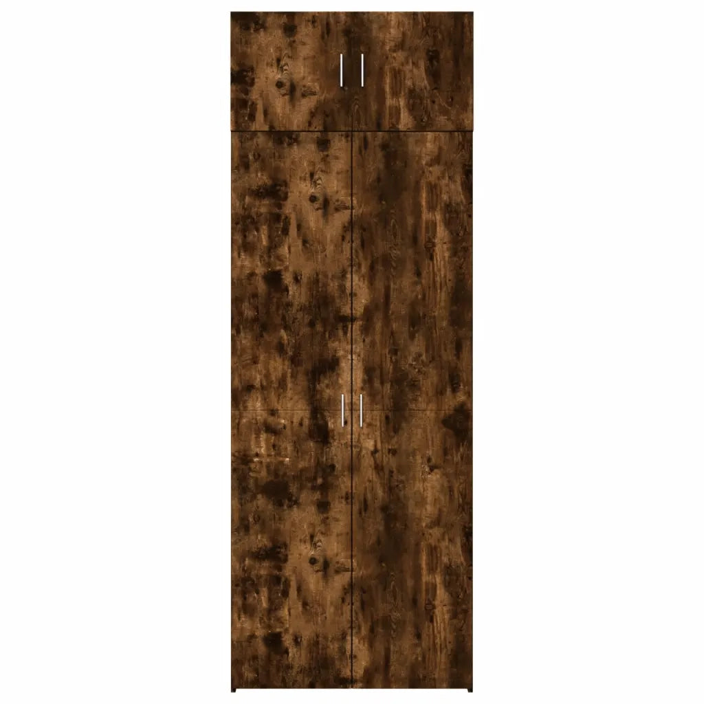 Armadietto Rovere Fumo 80x42,5x225 cm in Truciolato 3281354