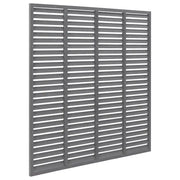 Recinzione da Giardino | Recinzione a Persiana in WPC 180x180 cm Grigia