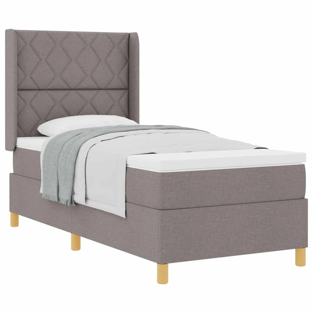Letto a molle con materasso Talpa 100 x 200 cm Tessuto 3341886