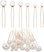 Accessori capelli a forma di U, 36 pezzi - Sierade capelli elegante - Uso quotidiano - Matrimonio/Nozze - Composizione di rame e perla artificiale - Sierade capelli