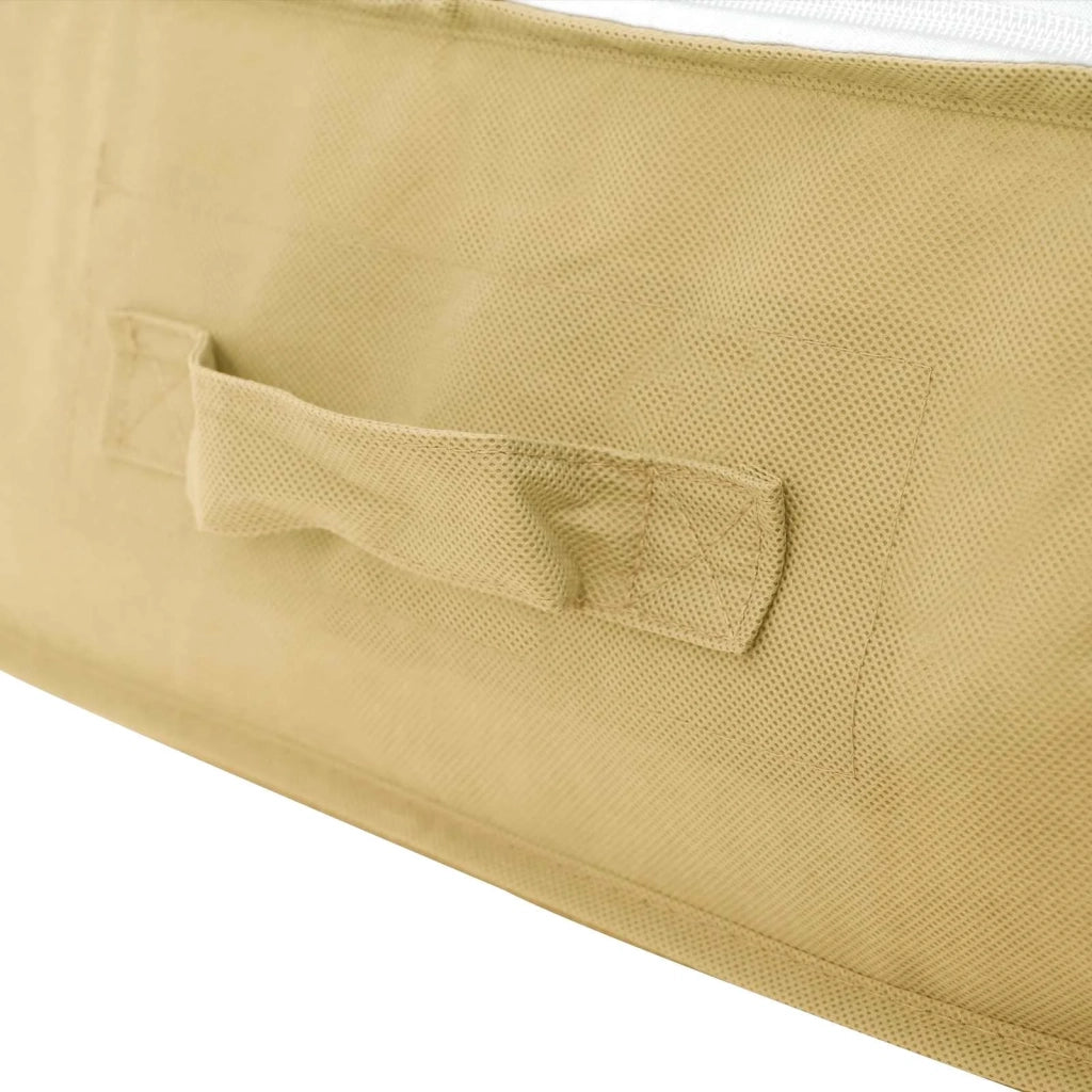 Scatola di stoccaggio con finestra trasparente in alto Crema CFW2265426