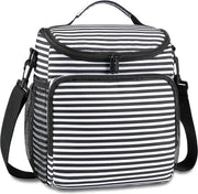 Borsa termica portatile per picnic - zaino con schienale regolabile - sacchetto per picnic riutilizzabile per donne e uomini - 10 L - per uso esterno