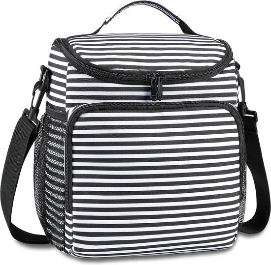 Borsa termica portatile per picnic - zaino con schienale regolabile - sacchetto per picnic riutilizzabile per donne e uomini - 10 L - per uso esterno