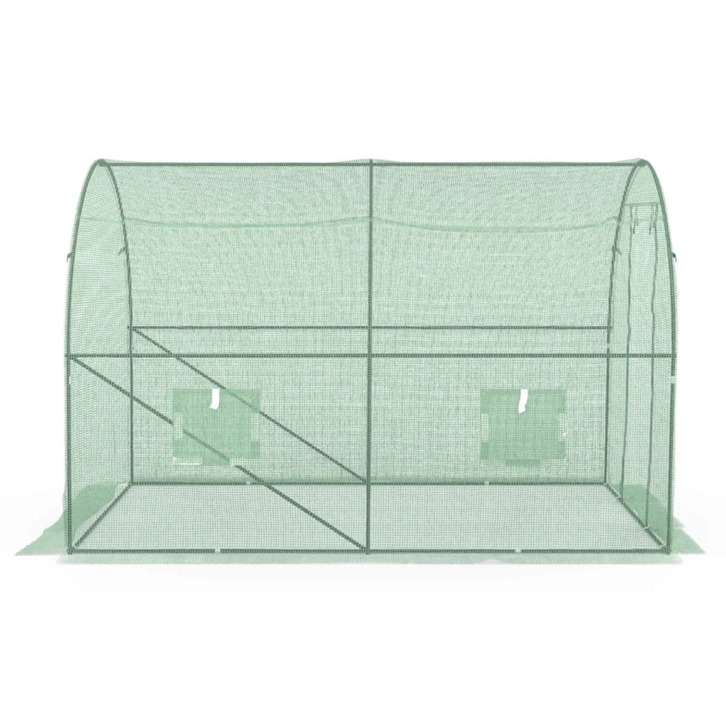 IDMarket - Telone di ricambio per serra da giardino a tunnel da 6 m² (3 x 2 x 2 m), resistente ai raggi UV, con porta e finestre, modello R