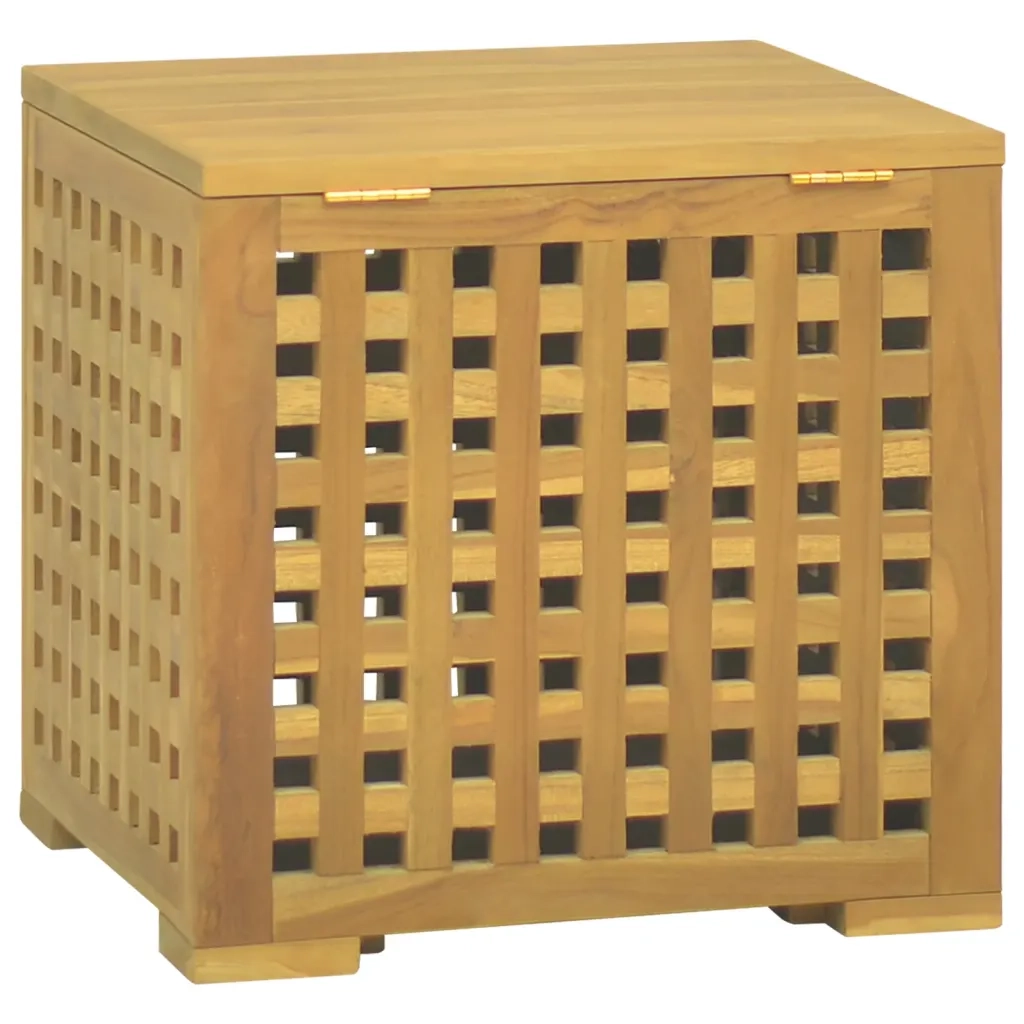 Scatola per Corde 40x40x40 cm in Legno Massello di Teak cod mxl 68999