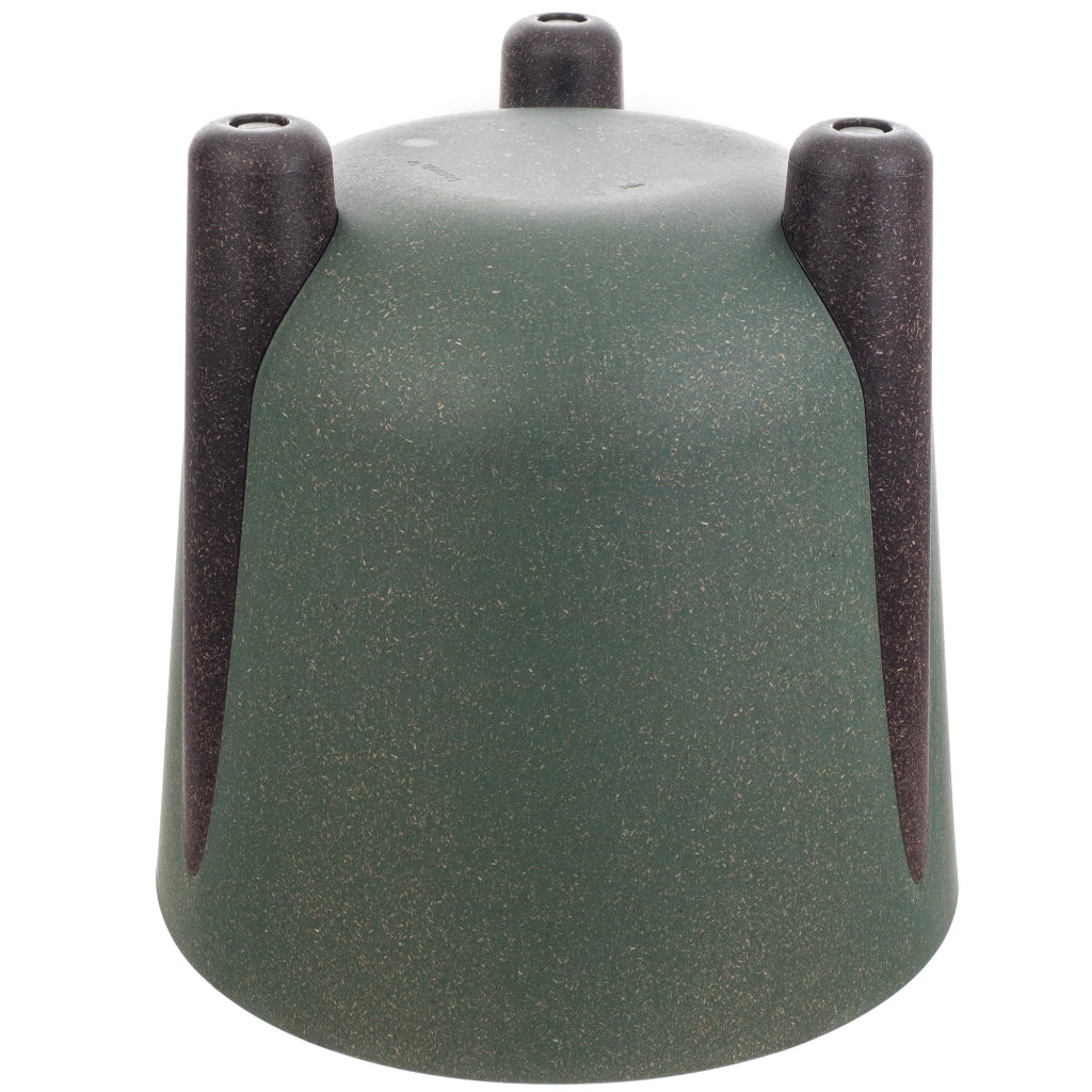 Vaso da fiori KADAX, coprivaso, con gambe, con inserto, moderno, verde, 18 cm