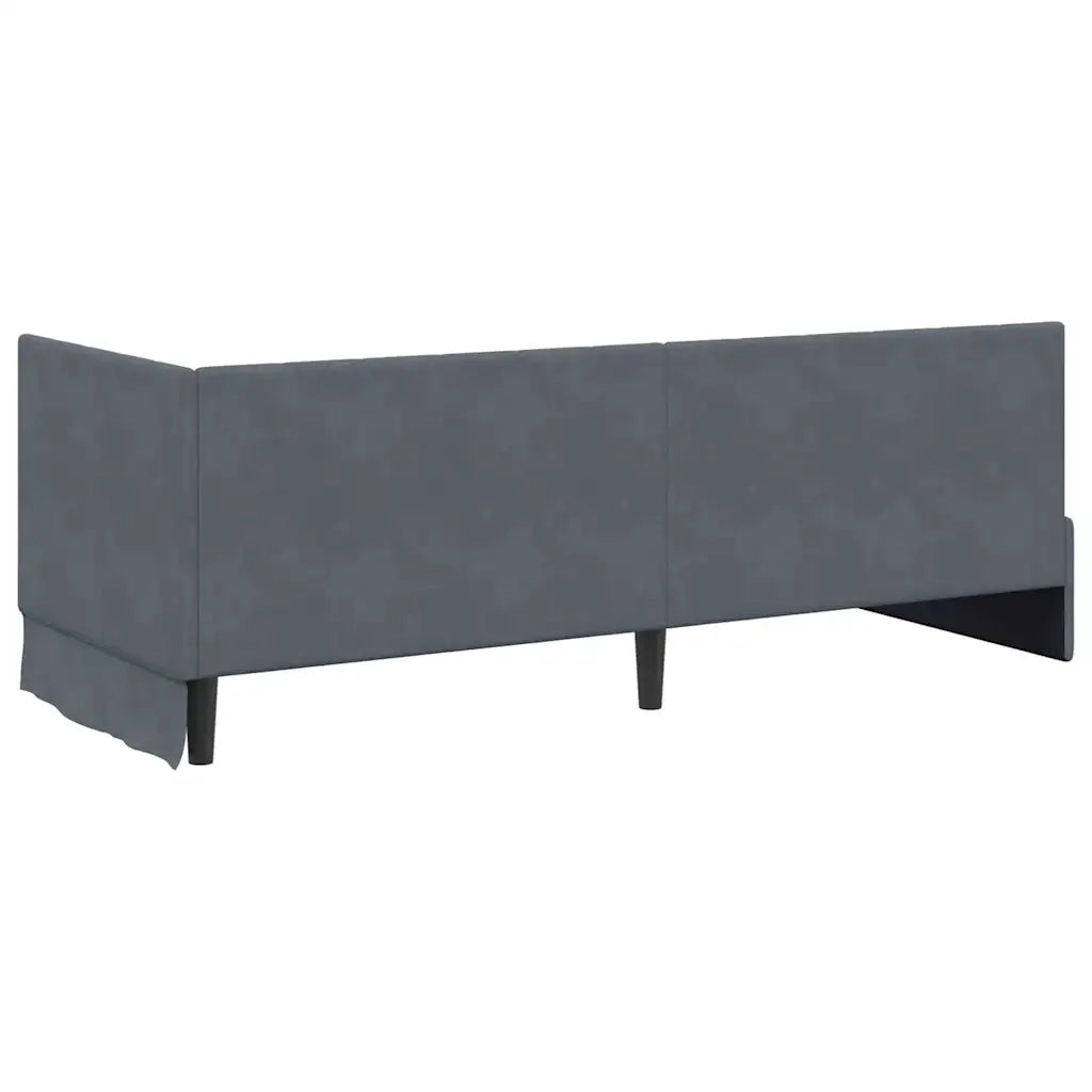Struttura Letto Angolare con Materasso 2 pcs Grigio Velluto 3393839