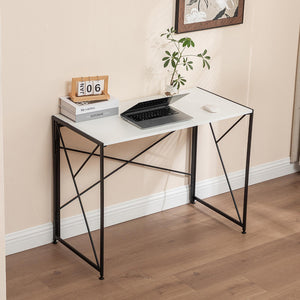 Scrivania - Xylo - piano bianco gambe metallo