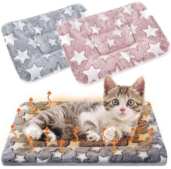 Letto Caviabed Caldo - Materiale Pluche - Adatto per Piccoli Animali - Lavabile - Fleece - 32 x 25 cm - Letto per Animali