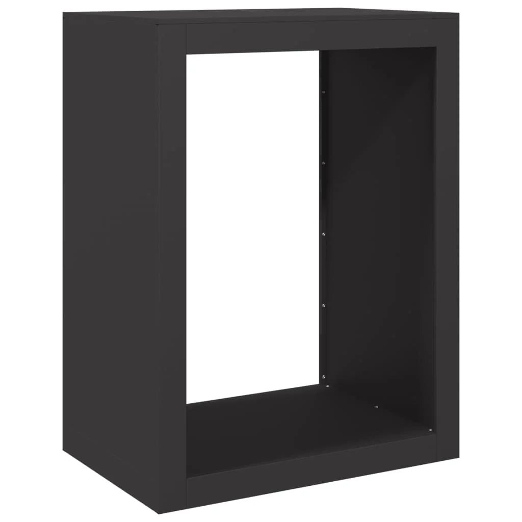 Portalegna 60 x 40 x 80 cm acciaio nero 02_0043734