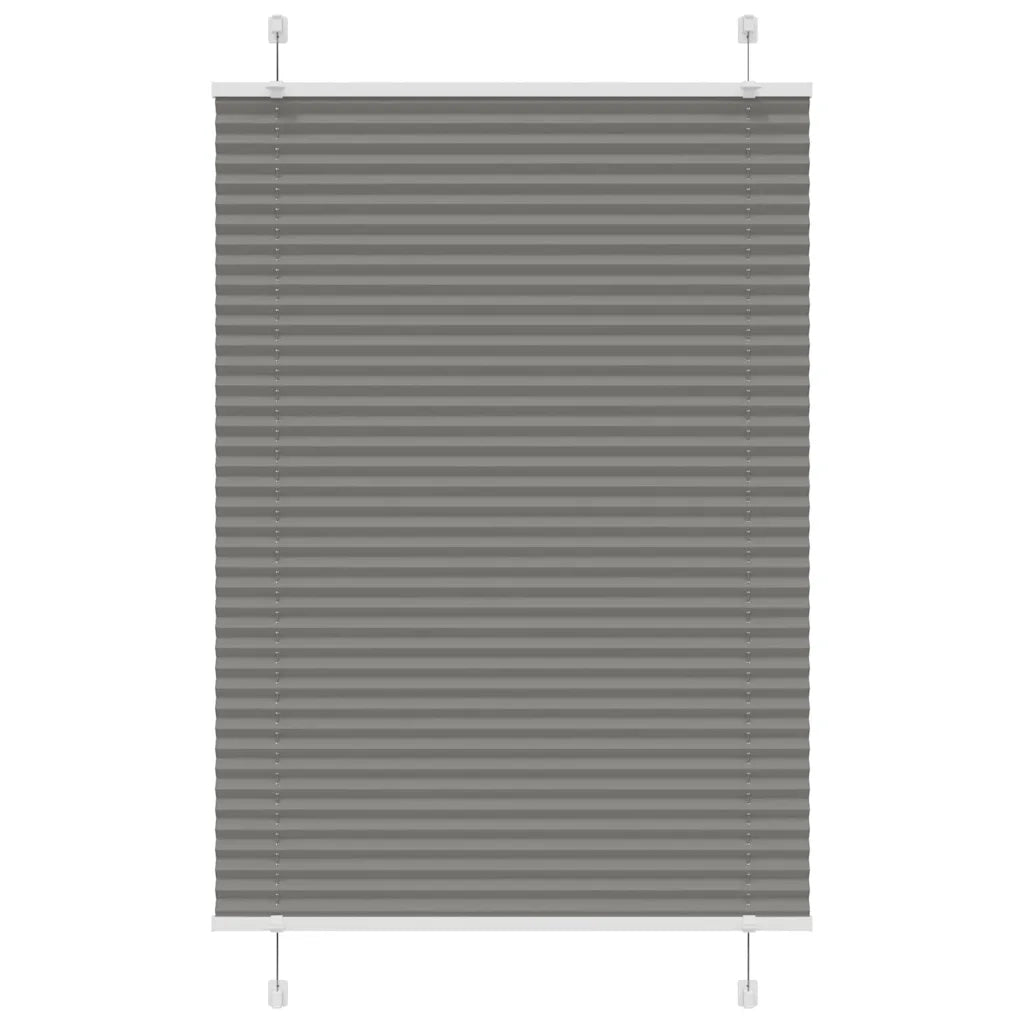 Tenda Plissettata Antracite 95x100 cm Larghezza Tessuto 94,4 cm 4015074