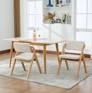 Sedia pieghevole imbottita in legno; beige