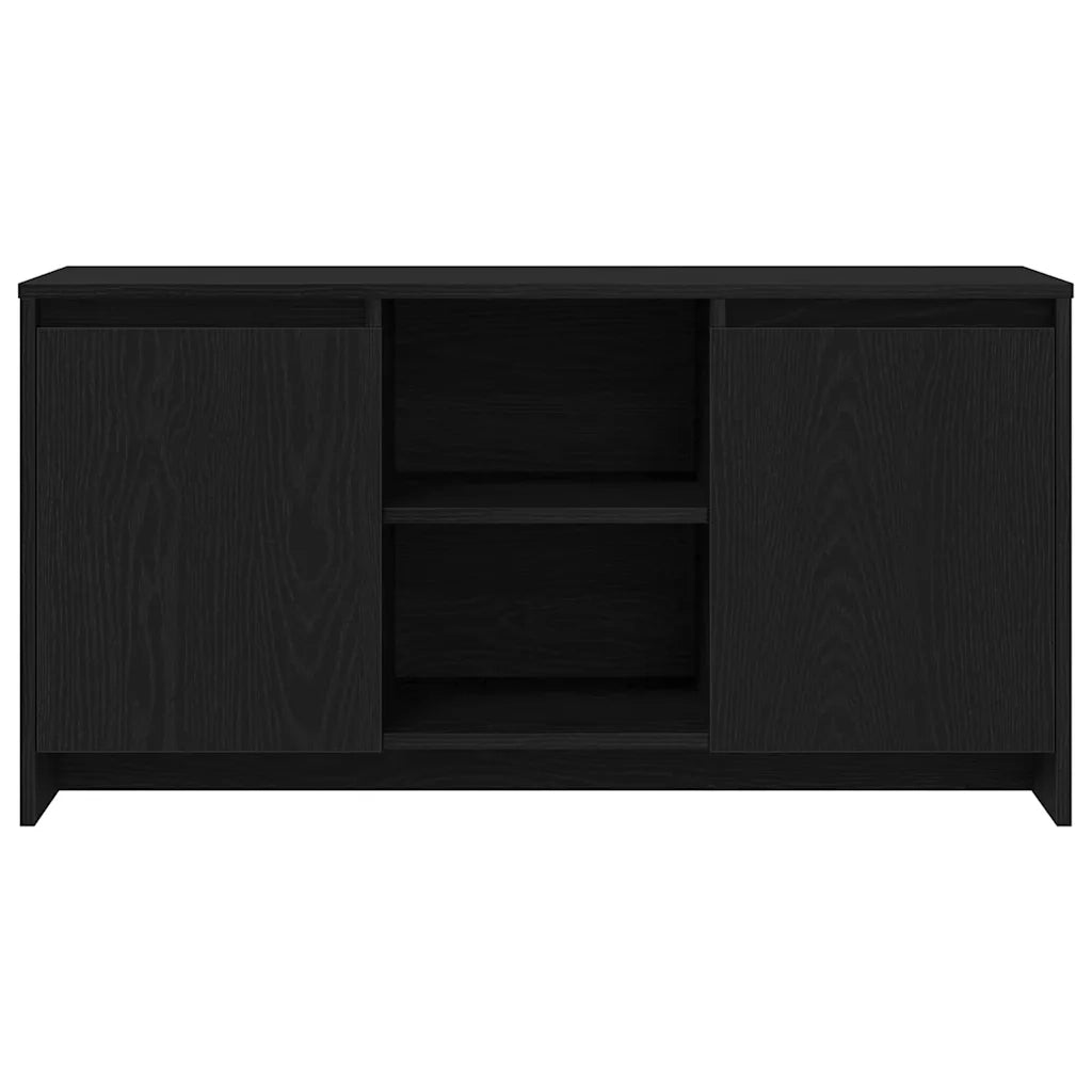Mobile TV-Credenza per TV-Console TV Rovere Nero 102 x 37,5 x 52,5 cm Legno multistrato