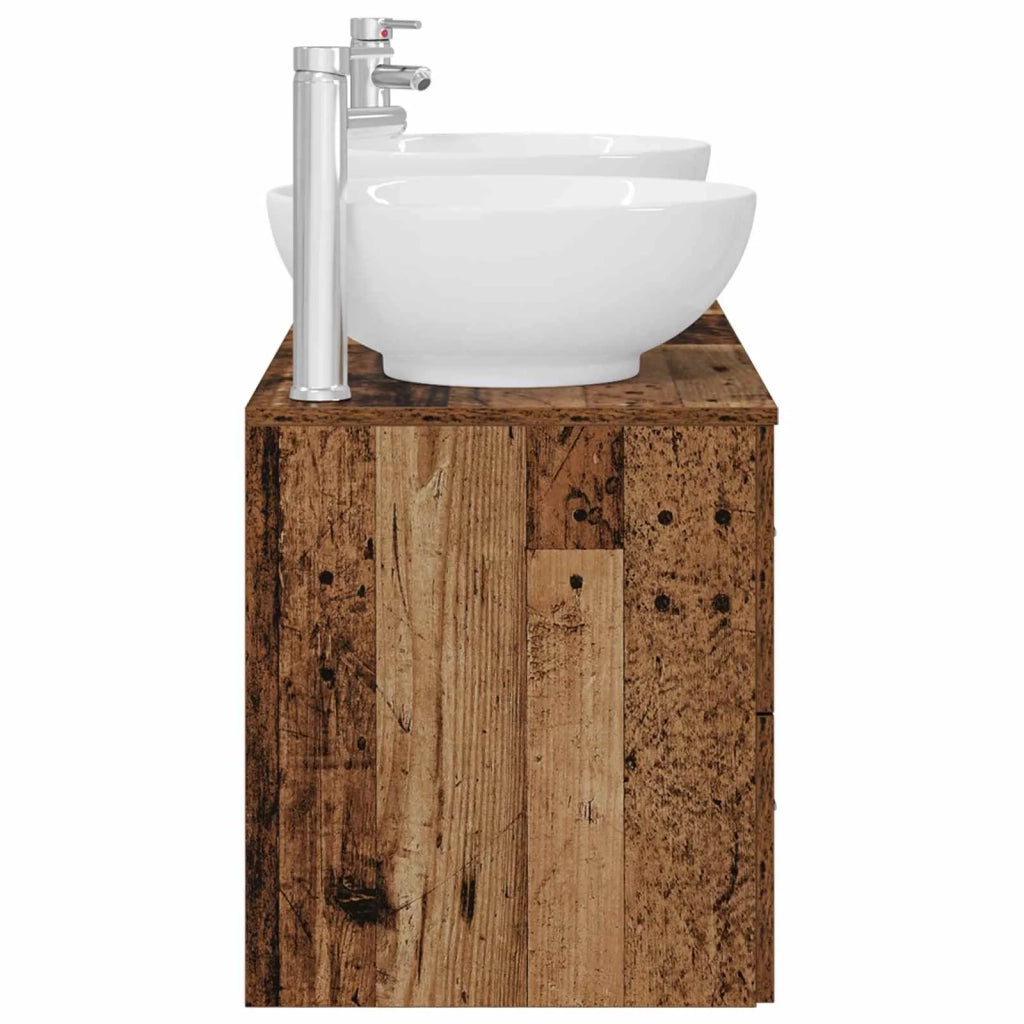 Set di mobili per il bagno 3 pz Legno antico 3405905