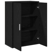 Credenza | Madia | Buffet da pranzo | Armadio da pranzo Rovere Nero 60 x 31 x 84 cm Legno multistrato