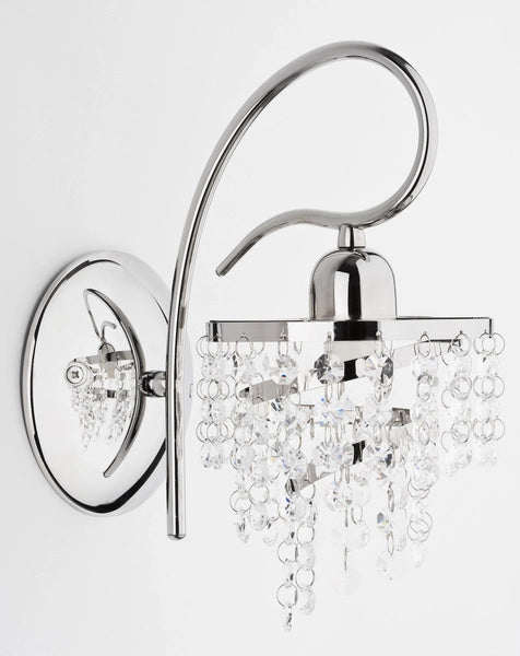 Applique glamour DIANA cristalli cromo 1xE14 10W Alfa