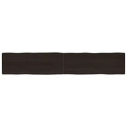 Piano Tavolo Marrone Scuro 220x40x(2-6)cm Rovere Non Trattatocod mxl 91024