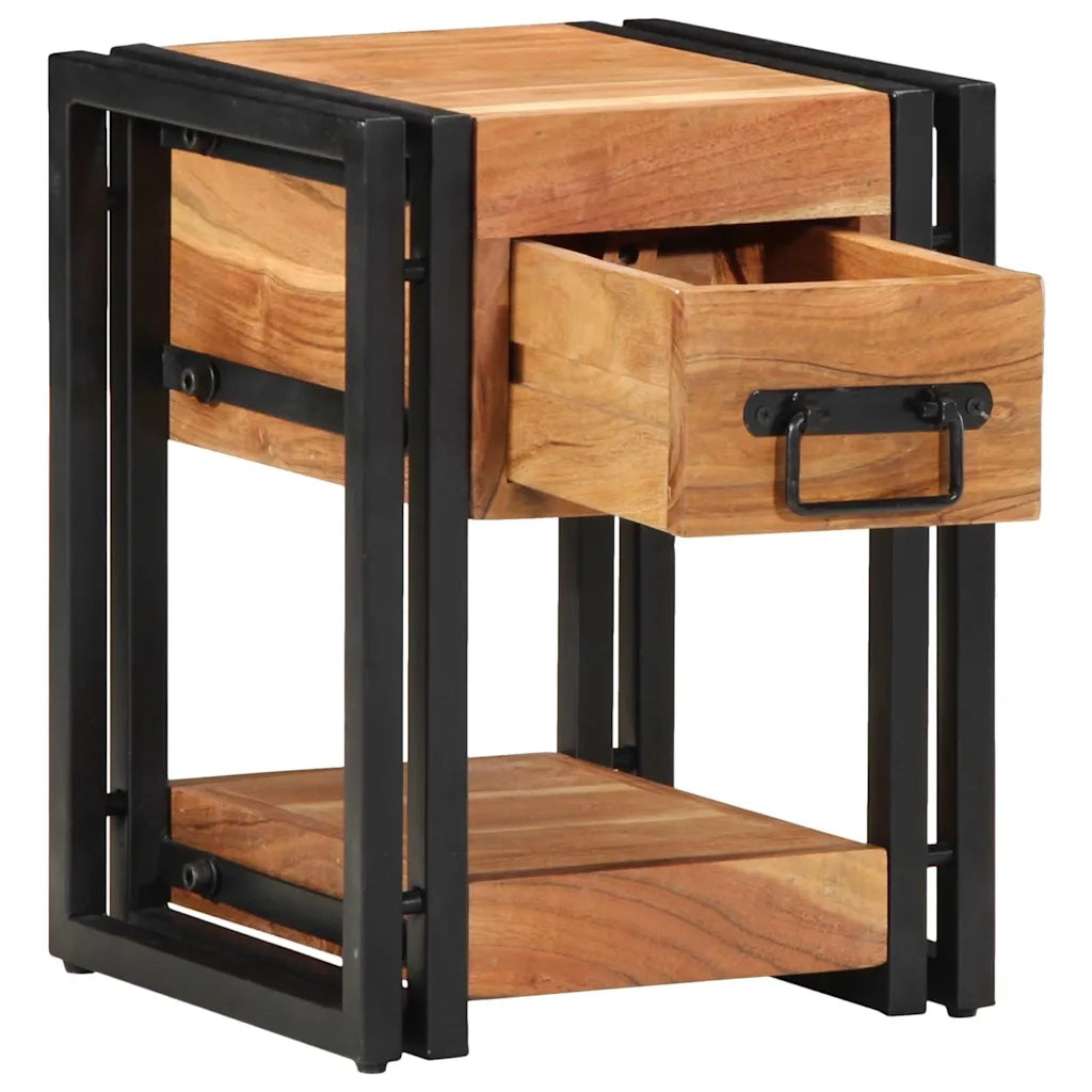Armadio da Notte 2 pcs 30 x 30 x 40 cm Legno di Acacia Massello 4016711