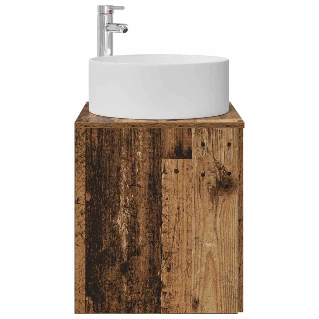 Mobile Lavabo da Parete Legno antico 49,5 x 44,5 x 65,5 cm