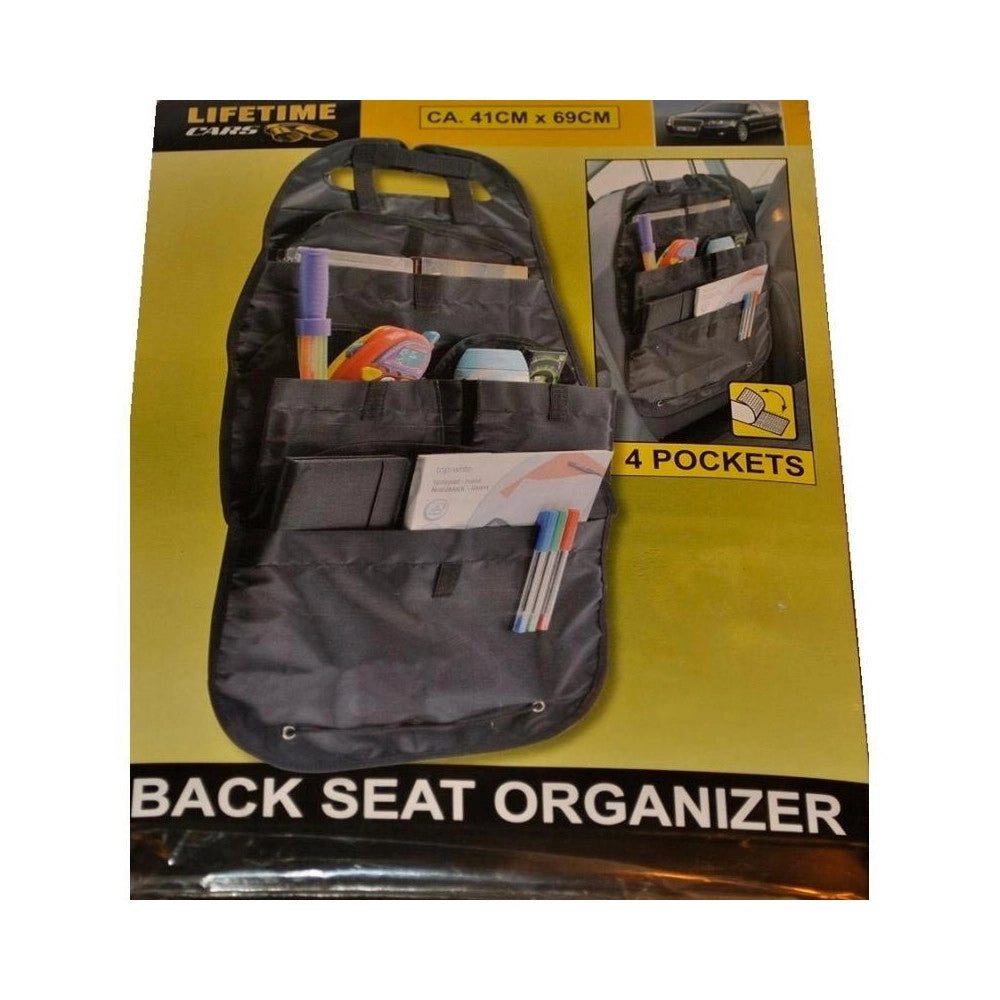 Trade Shop - Organiser Pieghevole Auto Portaoggetti Viaggio Sedile Posteriore Sistema Strappo -