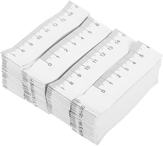 Misuratore di distanza in carta morbida per uso medico - 100 pezzi - Etichette numeriche chiare - Lunghezza 100 cm