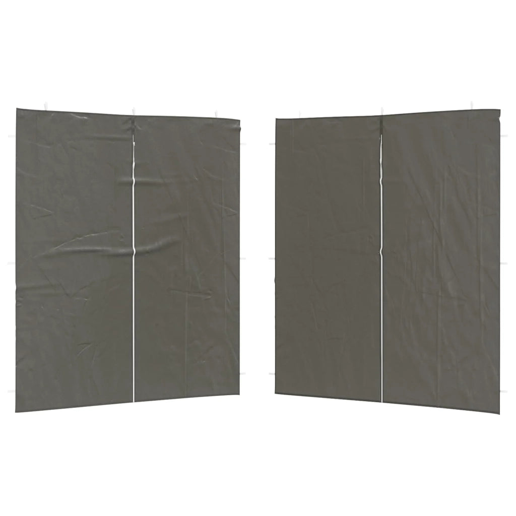 Parete per tenda da festa 2 pcs Antracite 200 x 195 cm